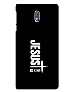 Чехол для Nokia 3 с картинкой «Вертикаль веры Jesus»