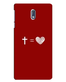 Чехол для Nokia 3 с картинкой «Уравнение любви» Чехол для Nokia 3 с картинкой «Уравнение любви»