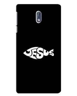 Чехол для Nokia 3 с картинкой «Рыба Jesus» Чехол для Nokia 3 с картинкой «Рыба Jesus»