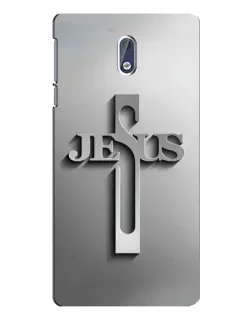 Чехол для Nokia 3 с картинкой «Металлический крест Jesus» Чехол для Nokia 3 с картинкой «Металлический крест Jesus»