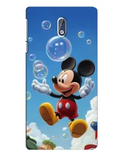 Чохол для Nokia 3 з картинкою «Mickey та мильні бульбашки»