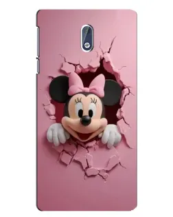 Чохол для Nokia 3 з картинкою «Мінні крізь стіну»
