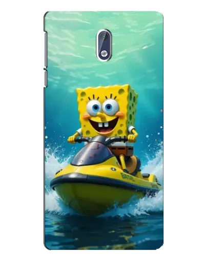 Чохол для Nokia 3 з картинкою «Спанч Боб на гідроциклі»