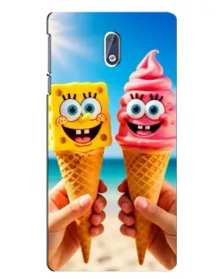 Чохол для Nokia 3 з картинкою «Спанч Боб морозиво»