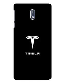 Чохол для Nokia 3 з картинкою «Tesla White Logo»