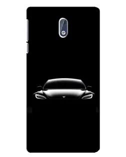 Чохол для Nokia 3 з картинкою «Фари Tesla Night»