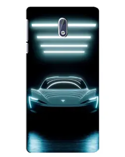Чохол для Nokia 3 з картинкою «Tesla в неоні»