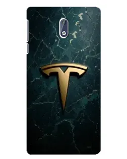 Чохол для Nokia 3 з картинкою «Мармурова Tesla Gold»