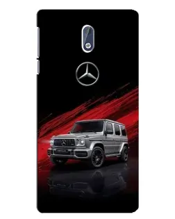 Чохол для Nokia 3 з картинкою «Mercedes G-Class червоний»