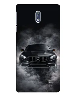 Чохол для Nokia 3 з картинкою «Mercedes у диму»