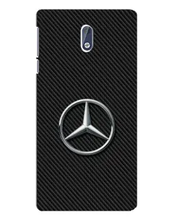 Чохол для Nokia 3 з картинкою «Карбоновий Mercedes стиль»