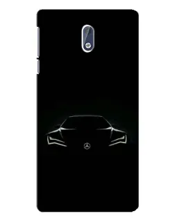 Чохол для Nokia 3 з картинкою «Mercedes — силует авто»