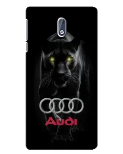 Чехол для Nokia 3 с картинкой «Пантера и Audi»