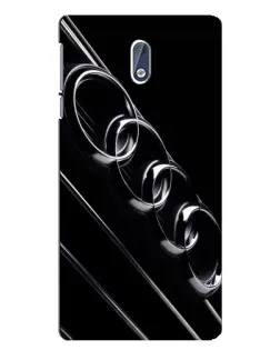 Чехол для Nokia 3 с картинкой «Audi — абстрактные кольца»