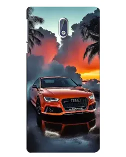 Чехол для Nokia 3 с картинкой «Audi — закат»