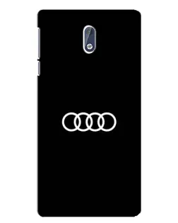 Чехол для Nokia 3 с картинкой «Audi White Logo»