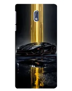 Чохол для Nokia 3 з картинкою «Нічний Lamborghini драйв»