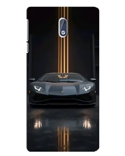Чохол для Nokia 3 з картинкою «Lamborghini золоті лінії»