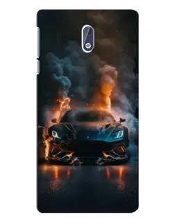 Чохол для Nokia 3 з картинкою «Lamborghini димна естетика»
