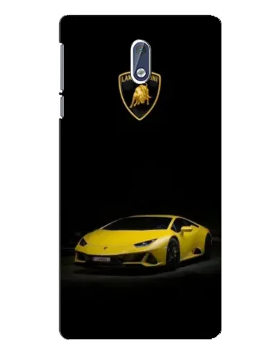 Чохол для Nokia 3 з картинкою «Lamborghini жовтий акцент»