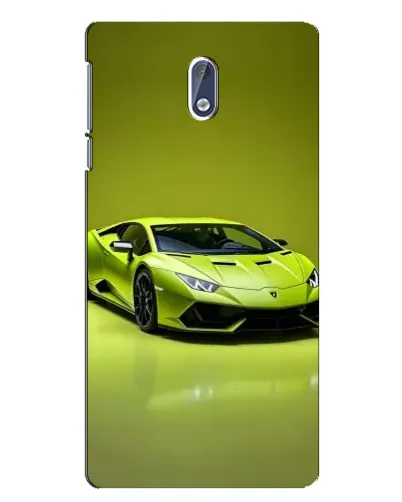 Чохол для Nokia 3 з картинкою «Салатовий Lamborghini Huracan»