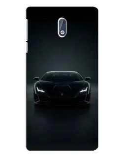 Чохол для Nokia 3 з картинкою «Чорний Lamborghini Aventador»