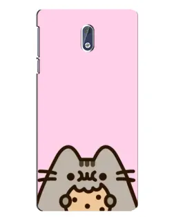 Чохол для Nokia 3 з картинкою «Pusheen та печиво»