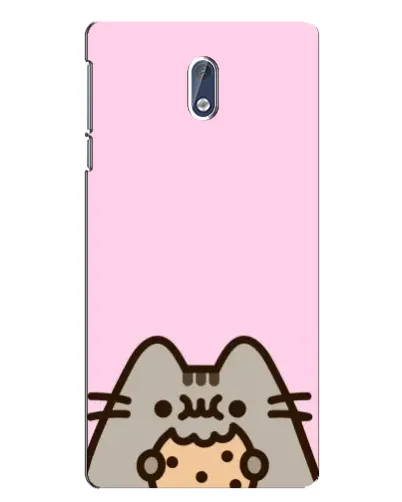 Чохол для Nokia 3 з картинкою «Pusheen та печиво»