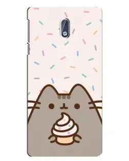 Чохол для Nokia 3 з картинкою «Пушин з кексом»