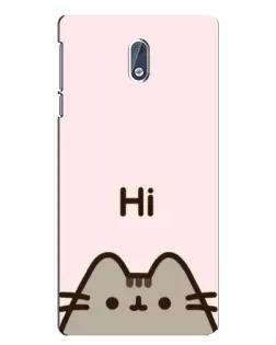 Чохол для Nokia 3 з картинкою «Пушин каже Hi»
