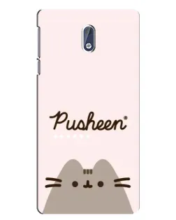 Чохол для Nokia 3 з картинкою «Pusheen логотип»