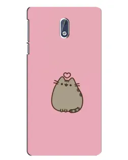 Чохол для Nokia 3 з картинкою «Pusheen серце»