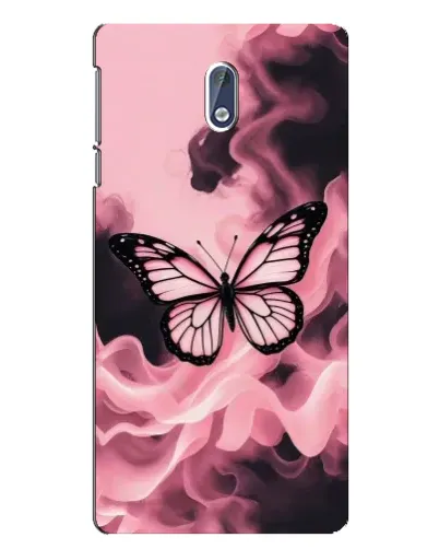 Чехол для Nokia 3 с картинкой «Бабочка в дыму»