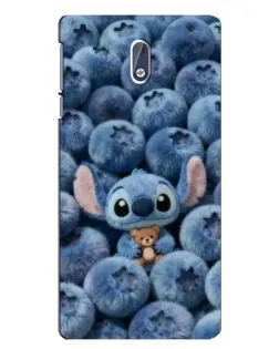 Чехол для Nokia 3 с картинкой «Стич и голубика» Чехол для Nokia 3 с картинкой «Стич и голубика»