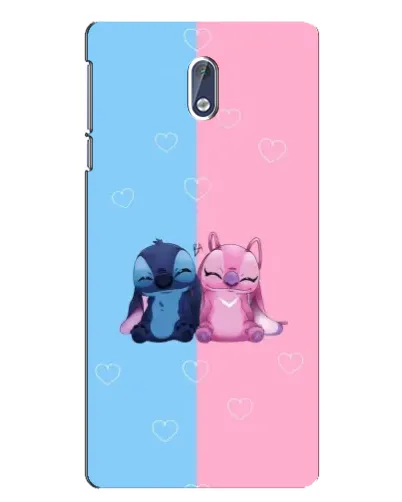 Чехол для Nokia 3 с картинкой «Stitch и Angel Love»