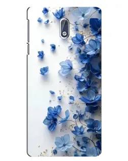 Чехол для Nokia 3 с картинкой «Голубой цветочный каскад»