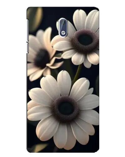 Чехол для Nokia 3 с картинкой «Белые маргаритки макро»