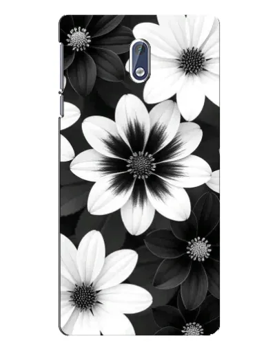 Чехол для Nokia 3 с картинкой «Монохромные астры»
