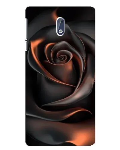 Чехол для Nokia 3 с картинкой «Шелковая черная роза»