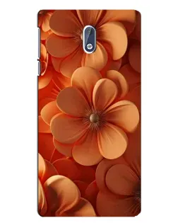 Чехол для Nokia 3 с картинкой «Оранжевый макро цветок»