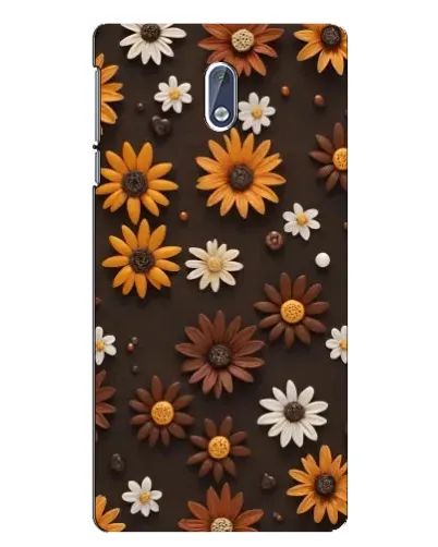Чехол для Nokia 3 с картинкой «Узор из маленьких подсолнухов»