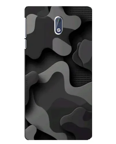 Чехол для Nokia 3 с картинкой «Темный абстрактный камуфляж»