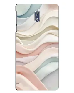 Чехол для Nokia 3 с картинкой «Пастельные нежные волны»