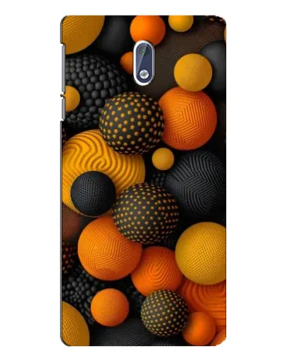 Чехол для Nokia 3 с картинкой «Объемные оранжевые сферы»