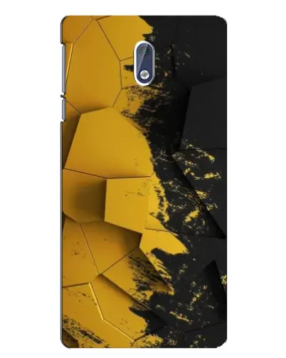 Чехол для Nokia 3 с картинкой «Золотые осколки геометрии»