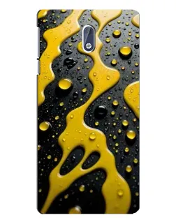 Чехол для Nokia 3 с картинкой «Жидкое желтое золото»
