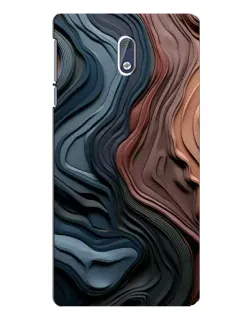 Чехол для Nokia 3 с картинкой «Цветные волны каньона»