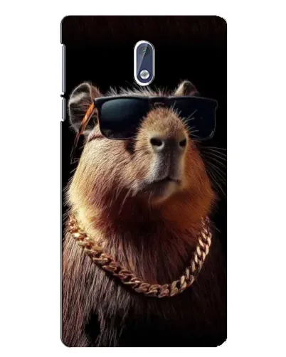 Чохол для Nokia 3 з картинкою «Капібара золотий ланцюг»