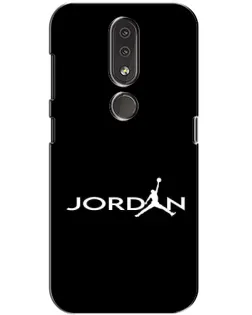 Чехол для Nokia 4.2 с картинкой «Jordan White Logo»