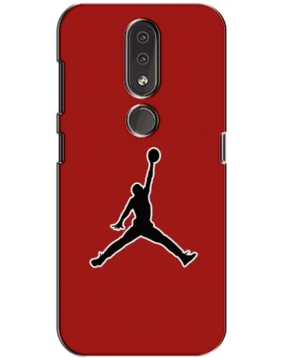 Чехол для Nokia 4.2 с картинкой «Jordan Red Back»